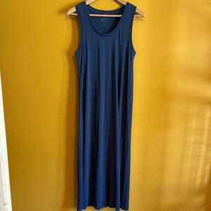 Pact Organic Cotton Navy Sleeveless Maxi Dress